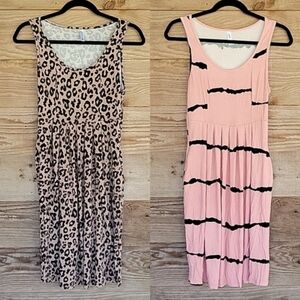 Two Jouica Size Small Lightweight Tank Midi Dresses